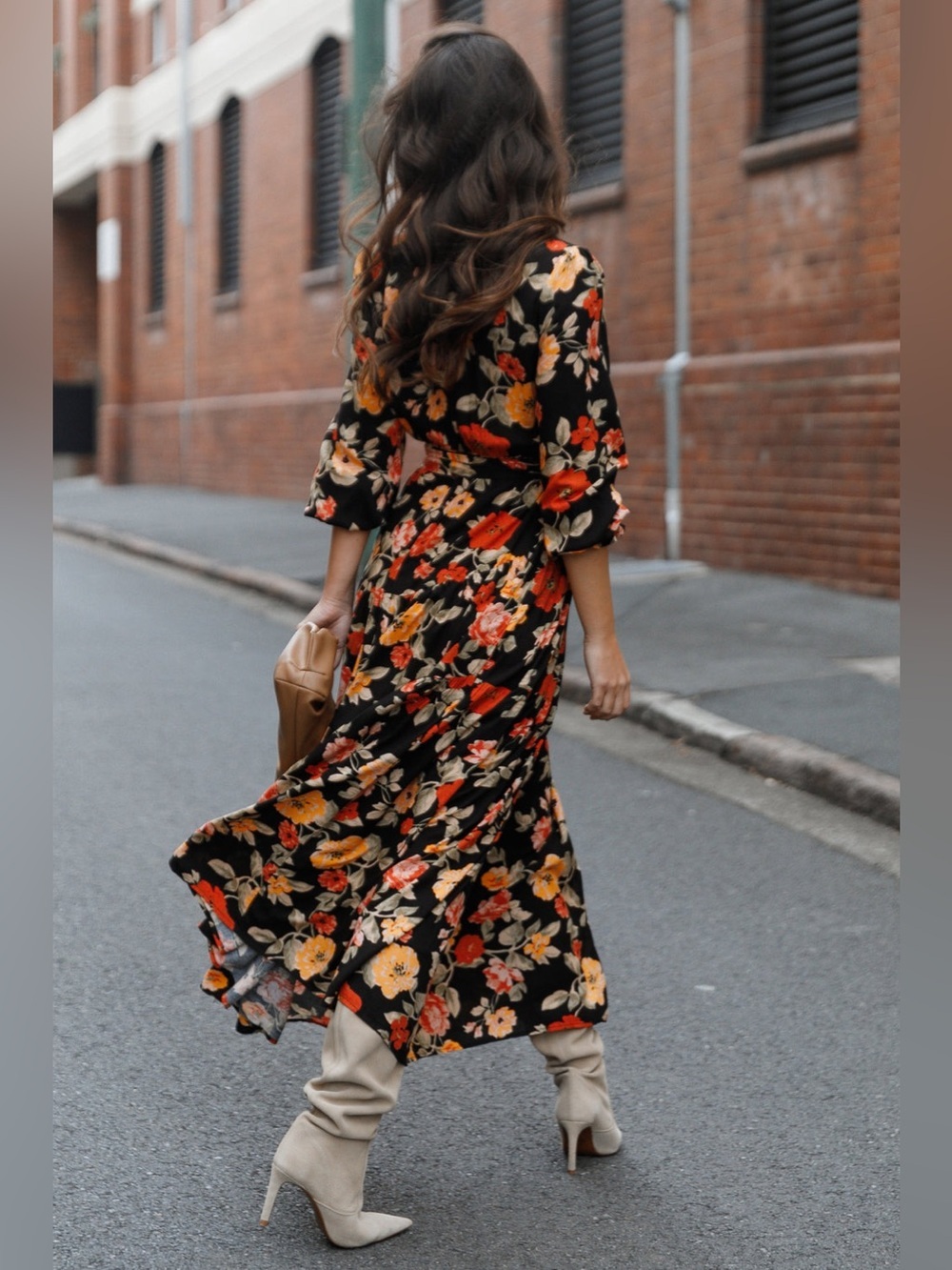 Petal and Pup Black Floral Ruana Maxi Dress 4 - Picture 6 of 16